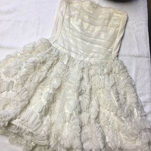 Jessica McClintock,Size 2,Flower Girl White Dress